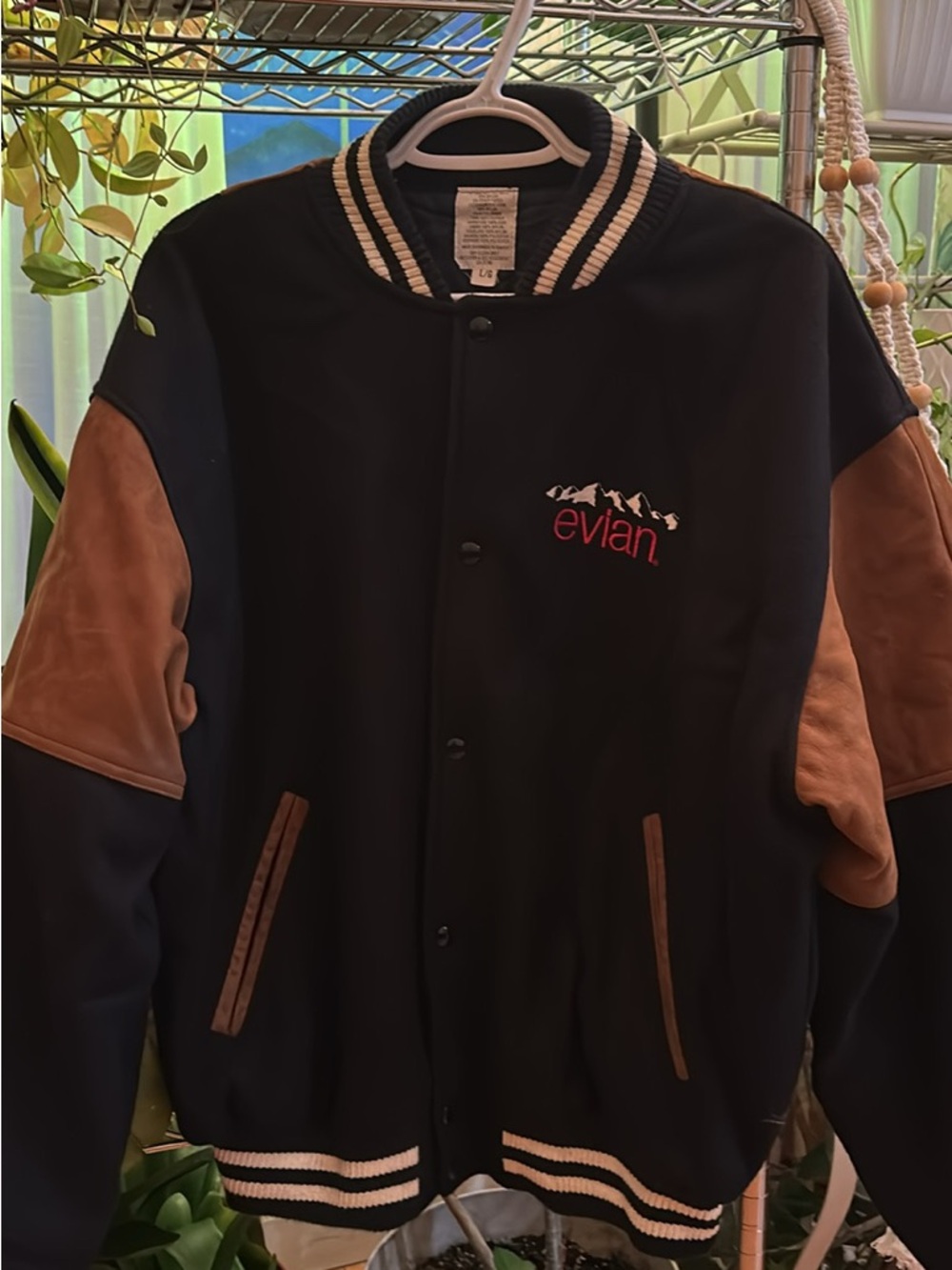 Vintage Evian Water Varsity Jacket